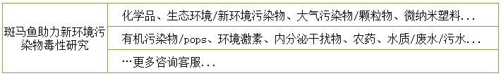 新环境污染物毒性评价服务项目